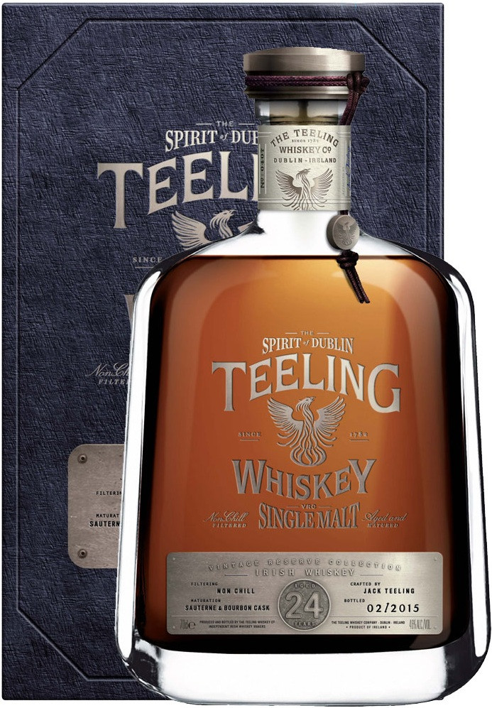 Виски ирландский «Teeling Single Malt Irish Whiskey 24 Years» в подарочной упаковке