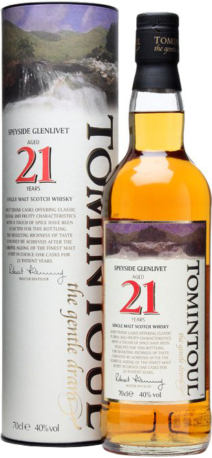 Виски шотландский «Tomintoul 21 Years Old» в подарочной упаковке